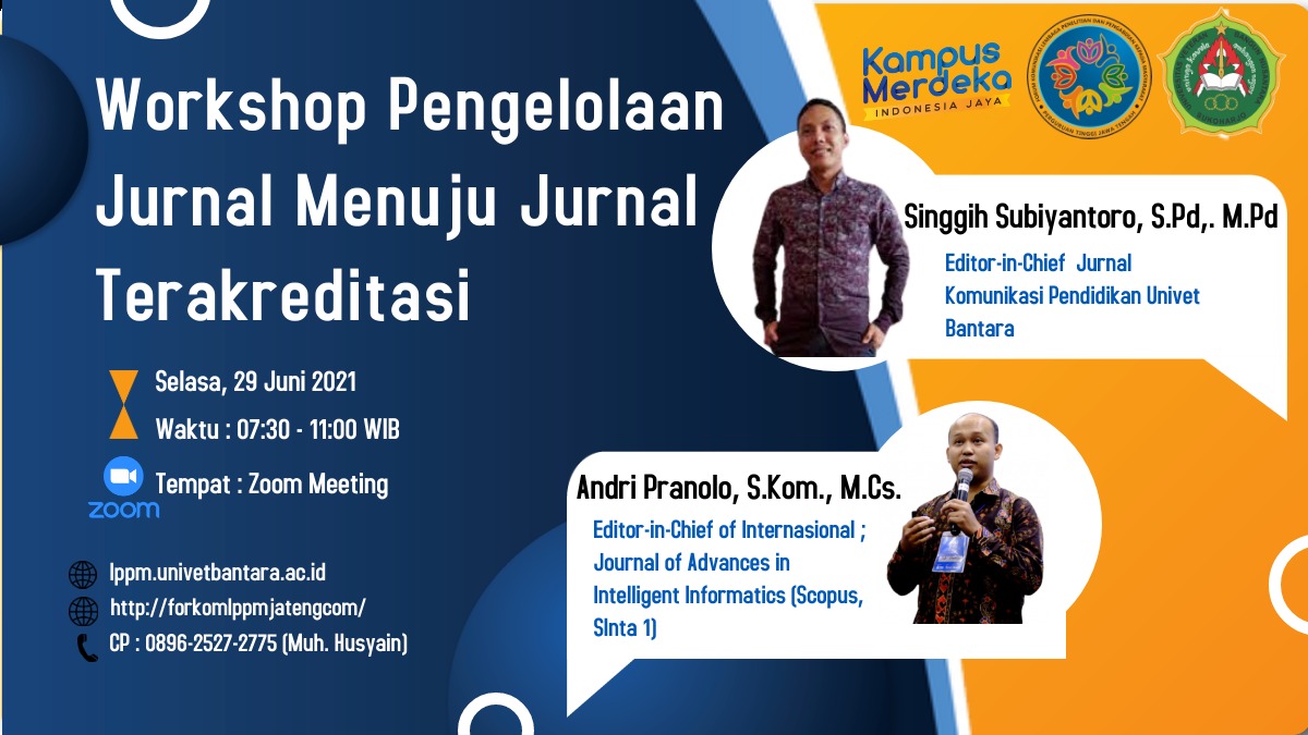 Dosen Teknologi Pendidikan Univet Jadi Pemateri Workshop Pengelolaan Jurnal di Forum LPPM Jawa Tengah